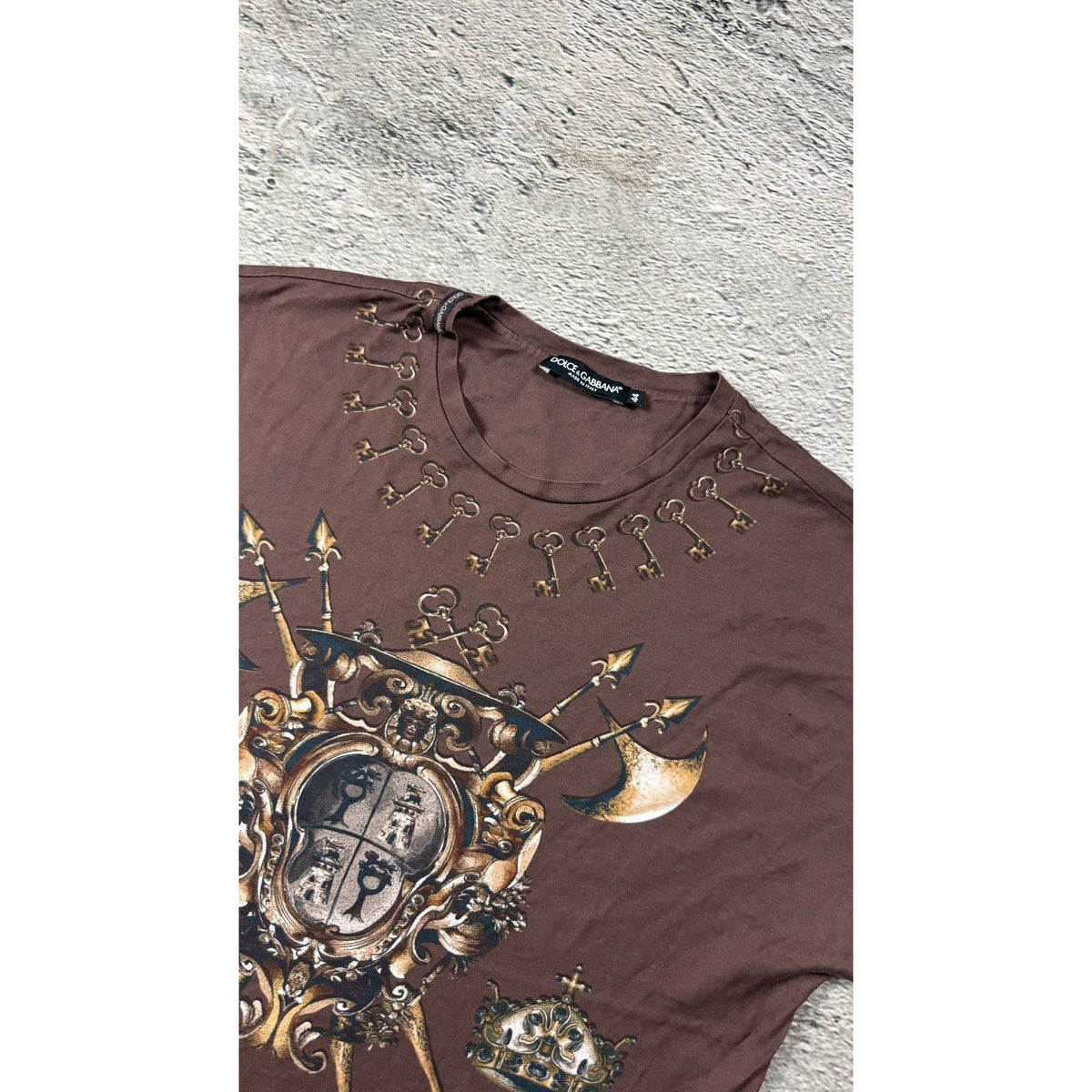 Dolce & Gabbana AW2014 Brown Knight Axe DG Y2K