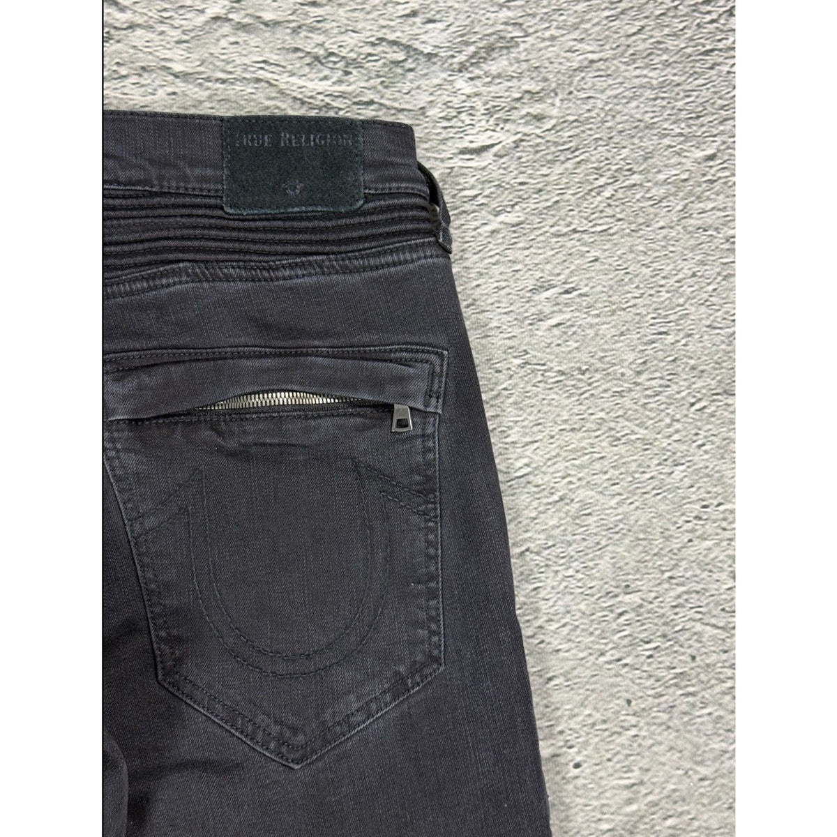 True Religion jeans biker rocco washed Y2K slim skinny