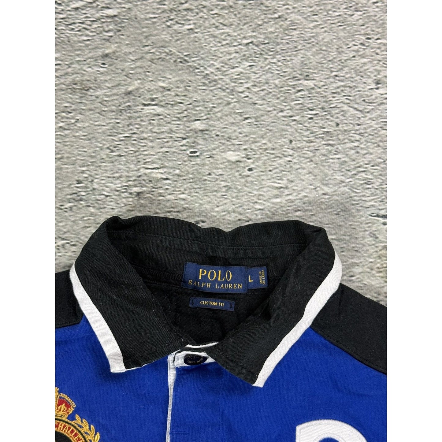 Chief Keef Polo Ralph Lauren longsleeve big logo blue