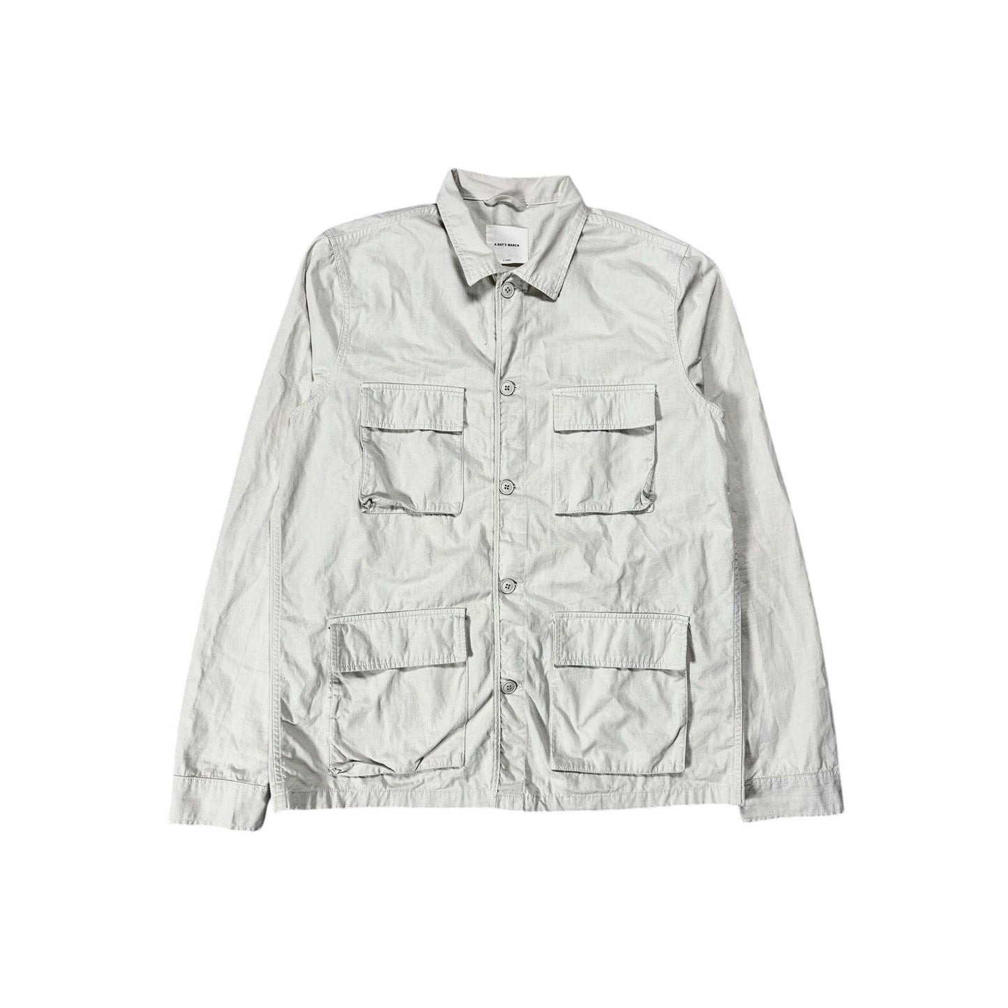 A Day's March military style cotton jacket beige