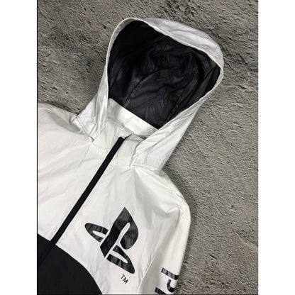 PlayStation x H&M windbreaker jacket black white