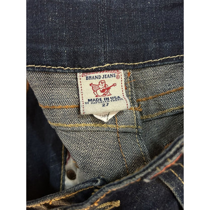 True Religion jeans flared navy contrast stitch Y2K Emma