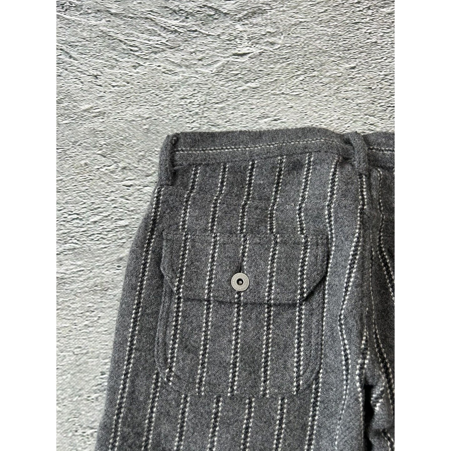 Junya Watanabe Comme Des Garcons wool striped pants AD2005