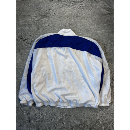 Nike track jacket nylon white blue vintage 90s