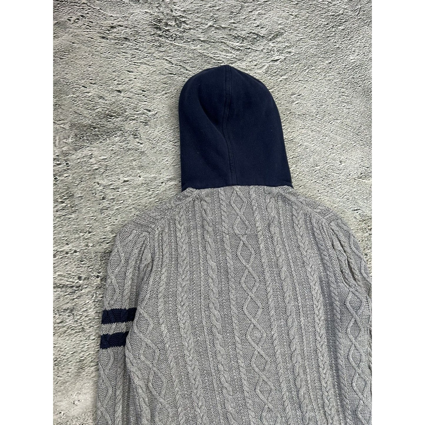 Polo Ralph Lauren big pony hoodie sweater knit grey