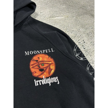 Vintage 90s Moonspell irreligious hoodie Big logo size XL