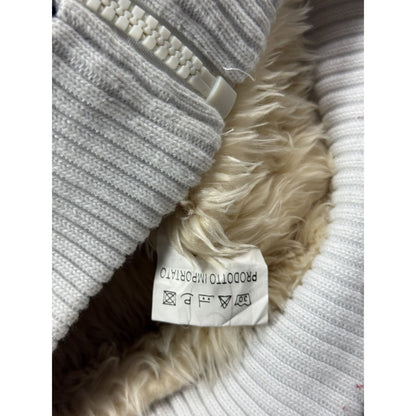 Really Point Y2K vintage zip hoodie white fur Ed Hardy