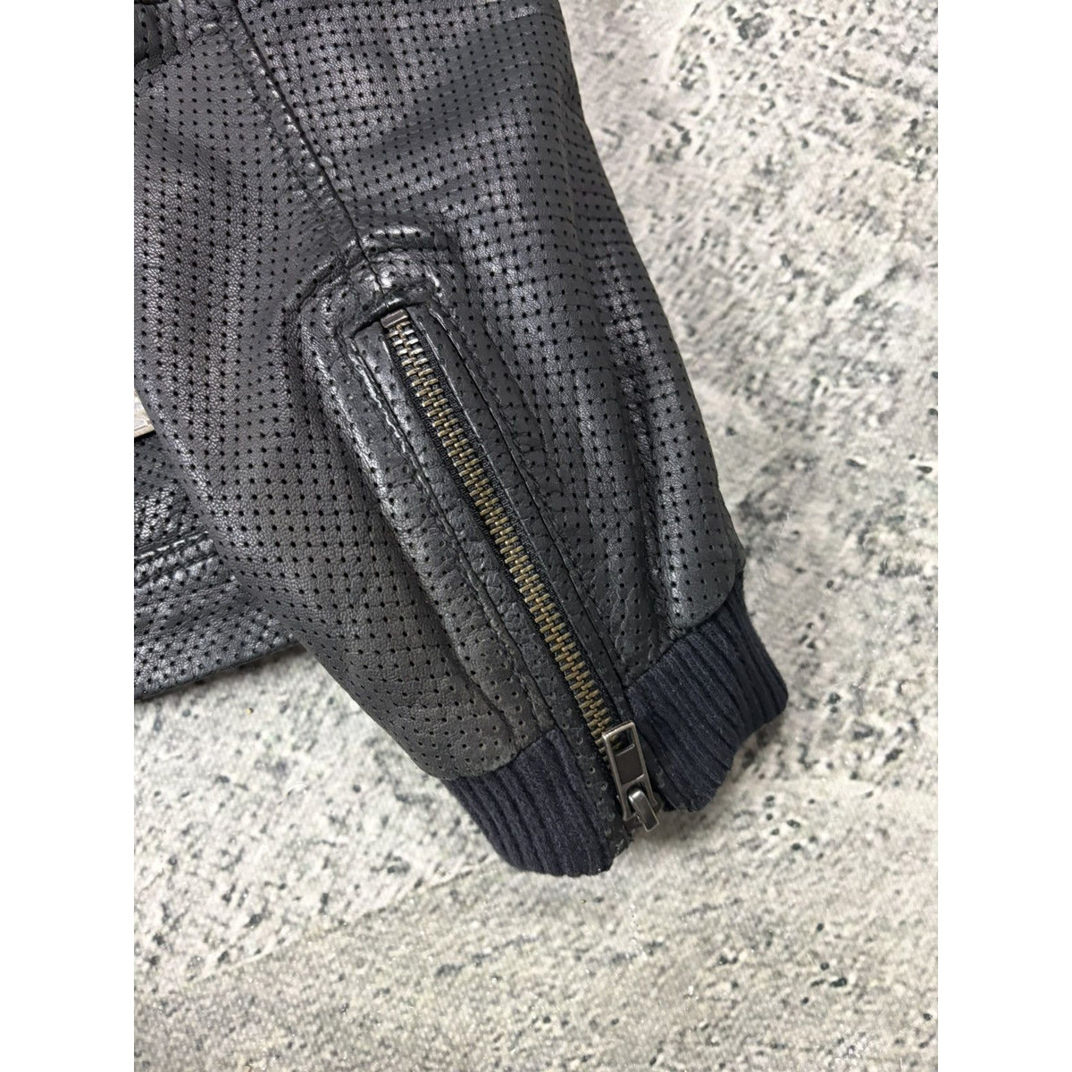 Diesel Vintage Leather asymetric black Jacket Avant Garde
