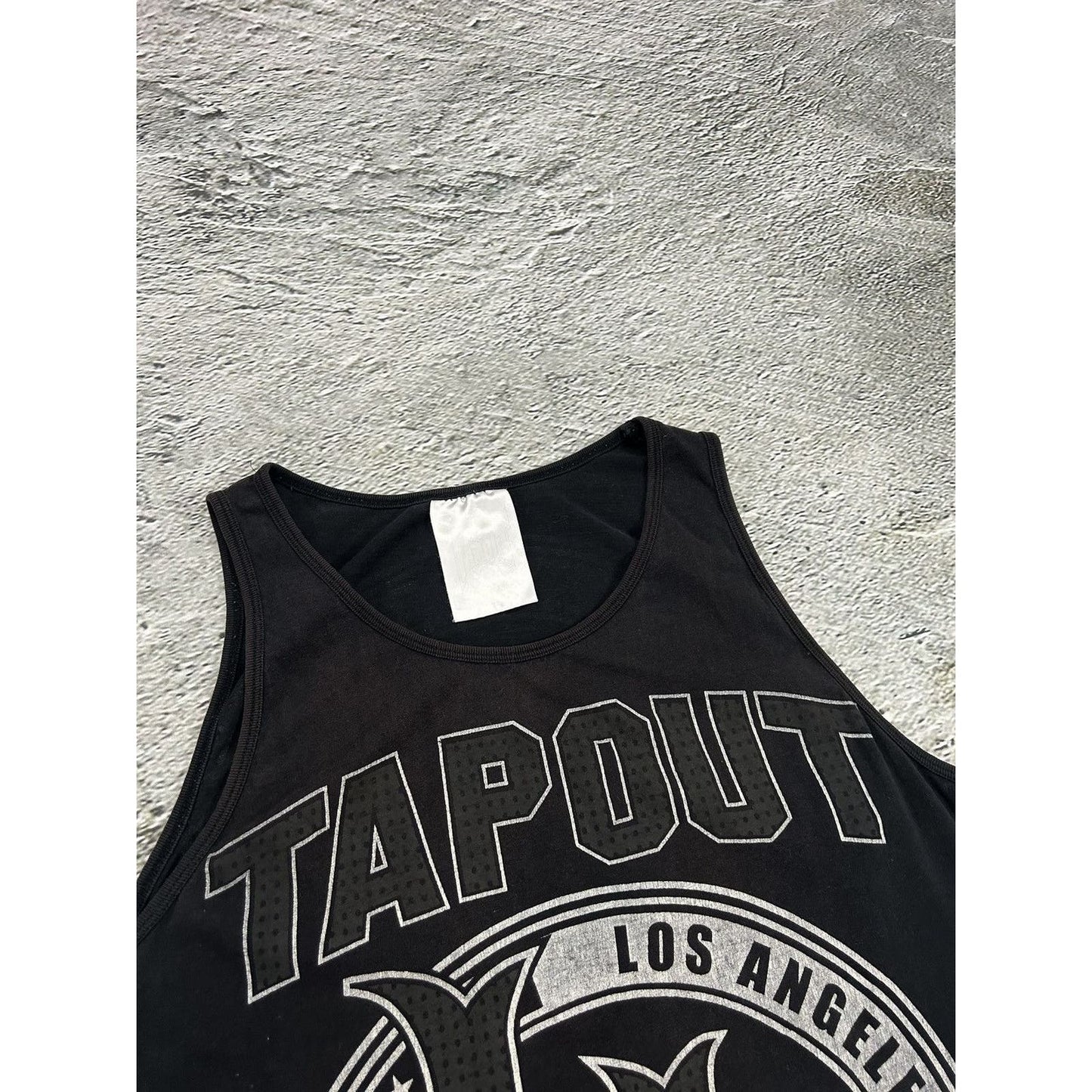 Tapout Vintage Y2K tank top black big logo