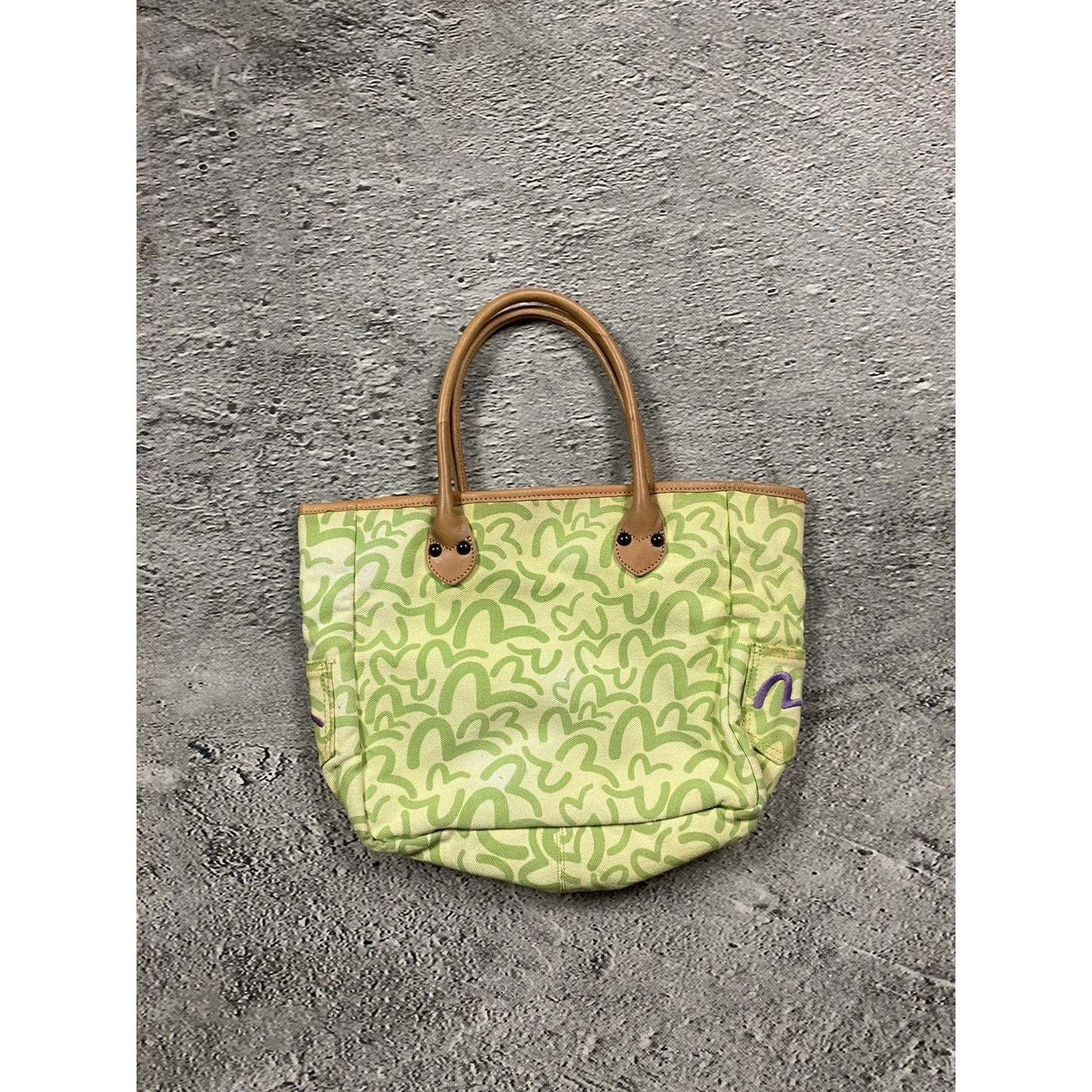 Evisu Donna bag red big logo seagull vintage