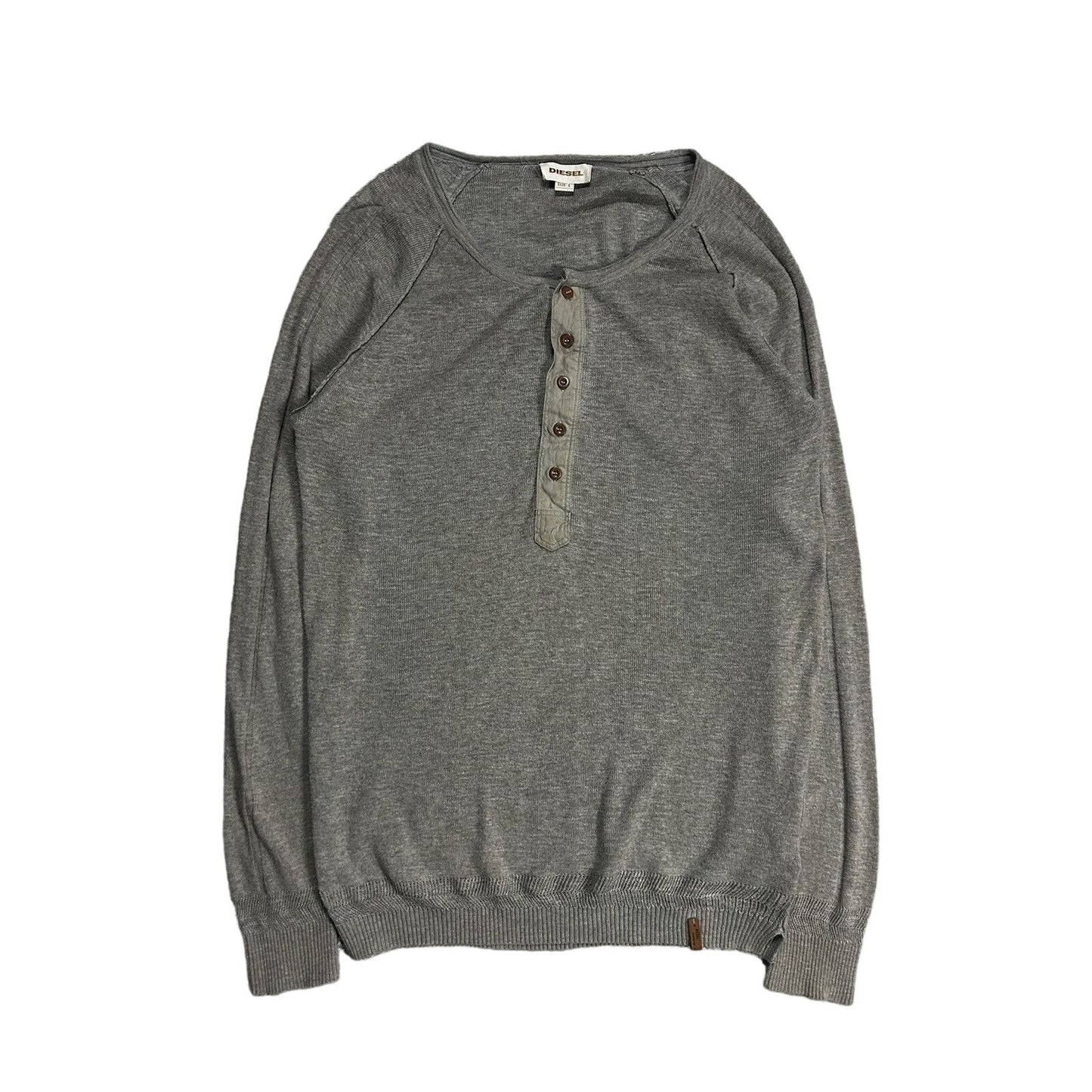 Diesel sweater button up grey Y2K vintage cardigan