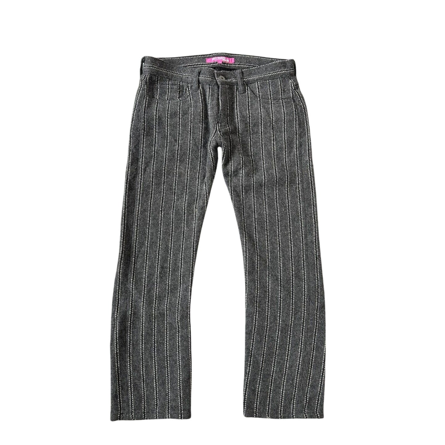 Junya Watanabe Comme Des Garcons wool striped pants AD2005