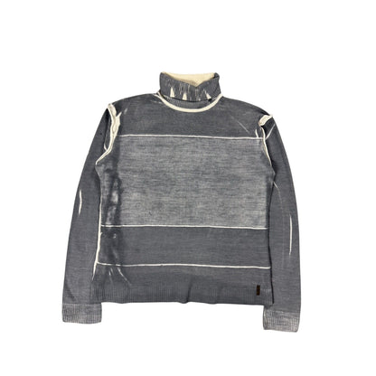 Just Cavalli turtleneck sweater grey beige