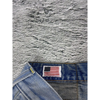 True Religion Rocco jeans vintage denim pants slim baby blue