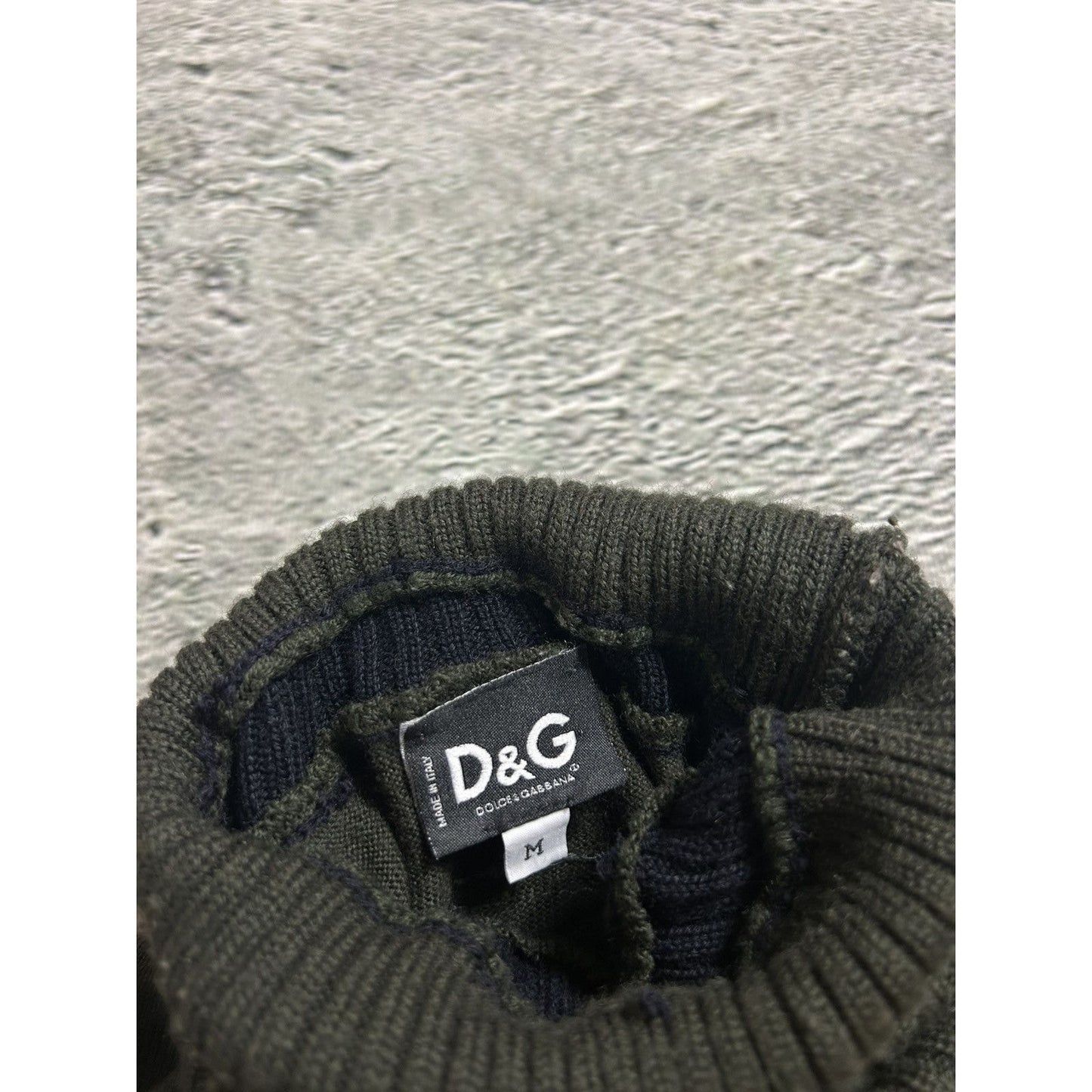 Dolce & Gabbana vintage sweater turtleneck big logo knit