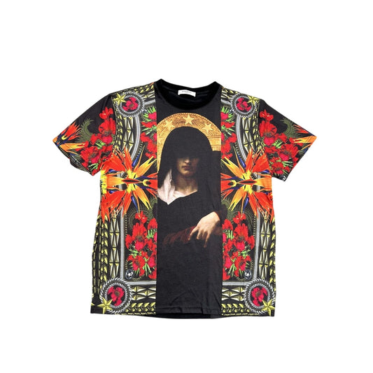 Givenchy Madonna and Iris SS13 t-shirt black tee fullprint