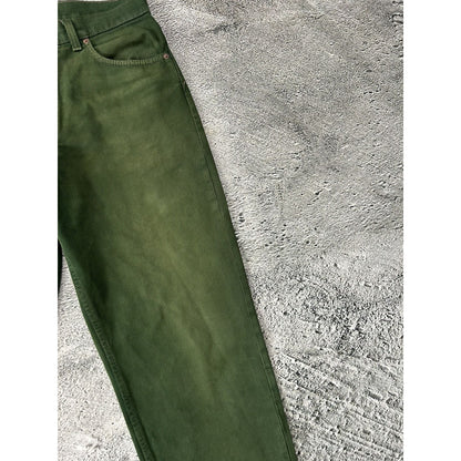 Levi's 554 jeans vintage green made in USA 90s