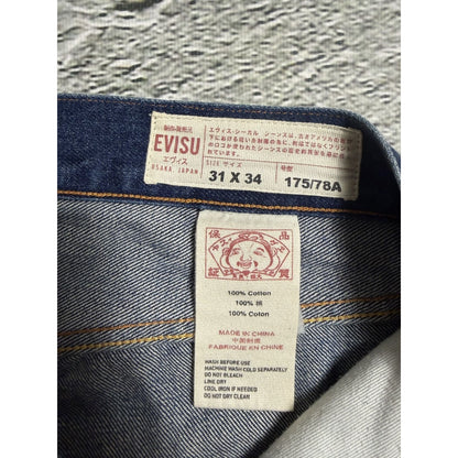 Evisu jeans vintage fisherman seagull logo selvedge denim