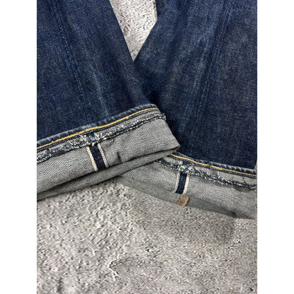 Evisu jeans vintage selvedge black baby blue daicock logo