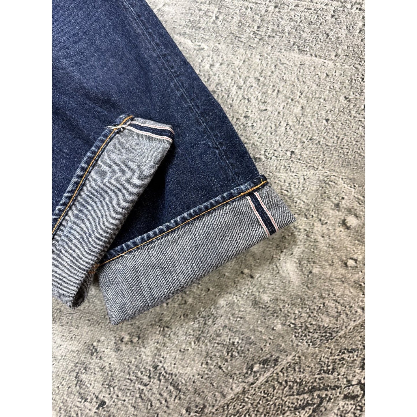 Evisu jeans daicock big logo red selvedge denim Yamane