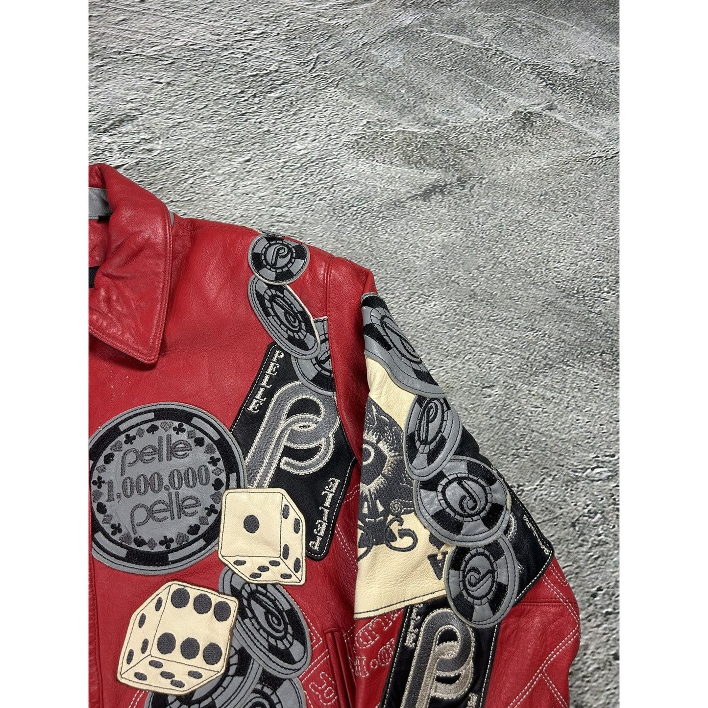 Pelle Pelle leather jacket red casino