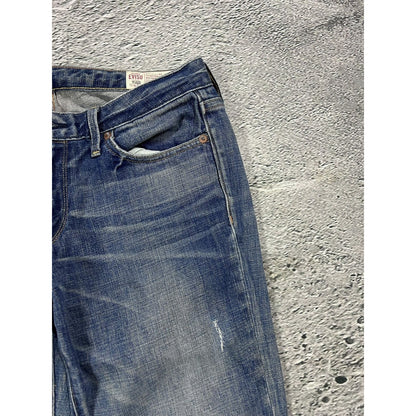 Evisu jorts daicock big logo vintage pink jeans shorts