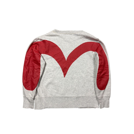 Evisu sweatshirt daicock seagull vintage grey Y2K