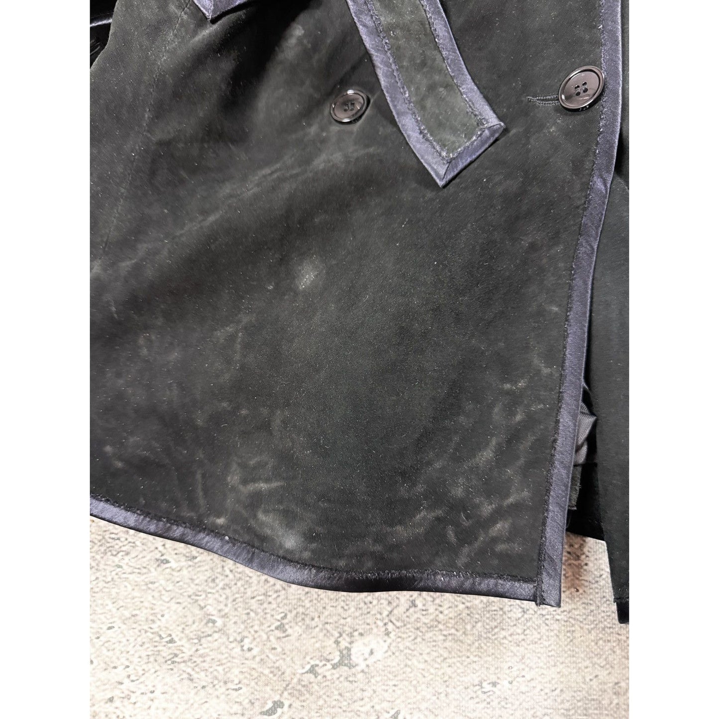 Dolce & Gabbana coat vintage black leather lambskin