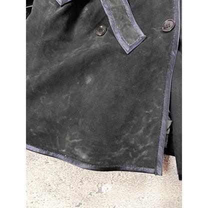 Dolce & Gabbana coat vintage black leather lambskin