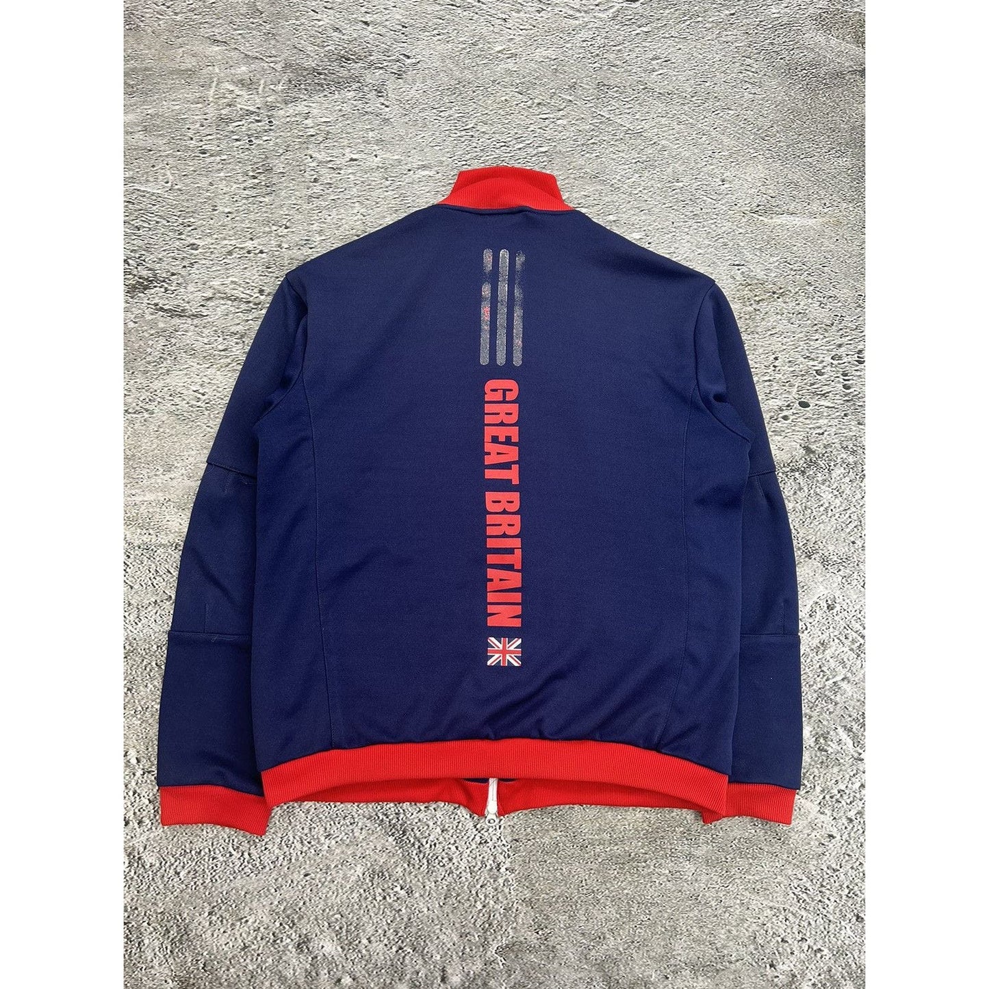 Adidas Great Britain zip sweatshirt navy track jacket