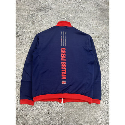 Adidas Great Britain zip sweatshirt navy track jacket