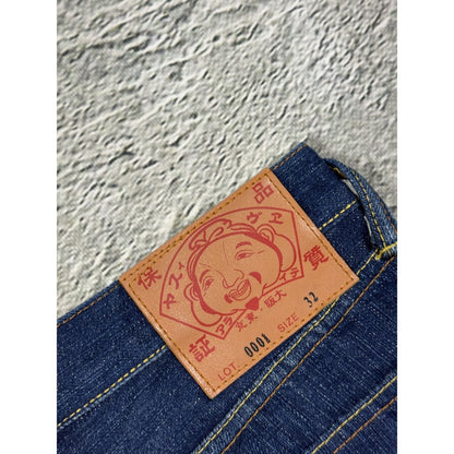 Evisu jeans daicock camo big logo hand painted Y2K