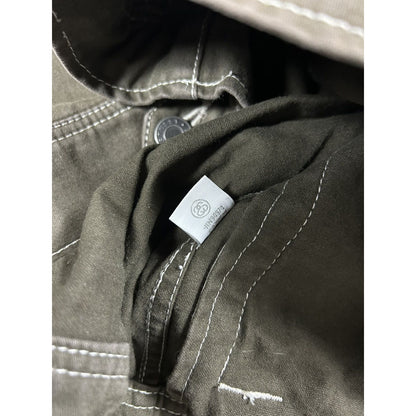 Stussy garage jacket contrast stitch workwear brown