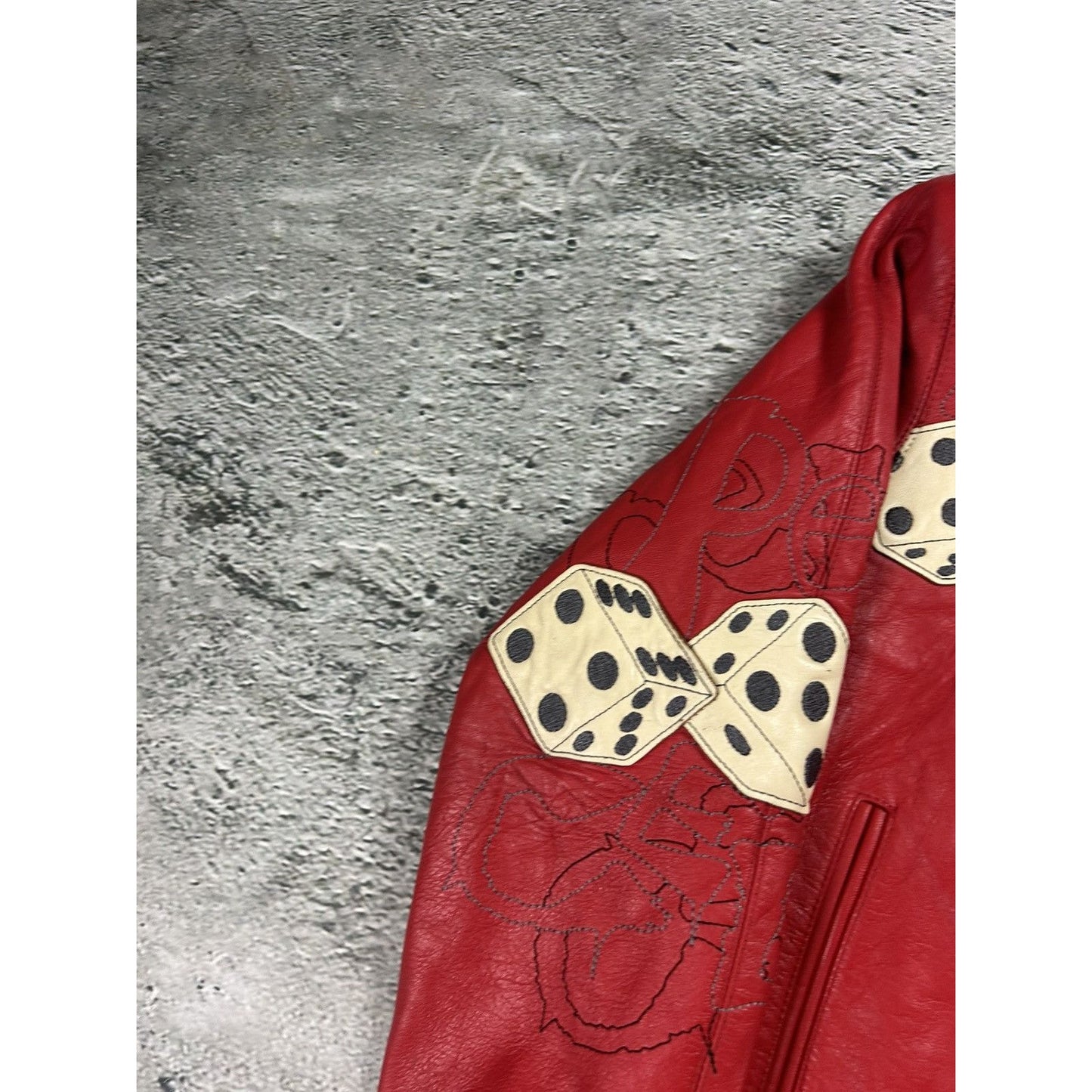 Pelle Pelle leather jacket red casino