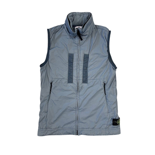 Stone Island vest baby blue gillet with badge