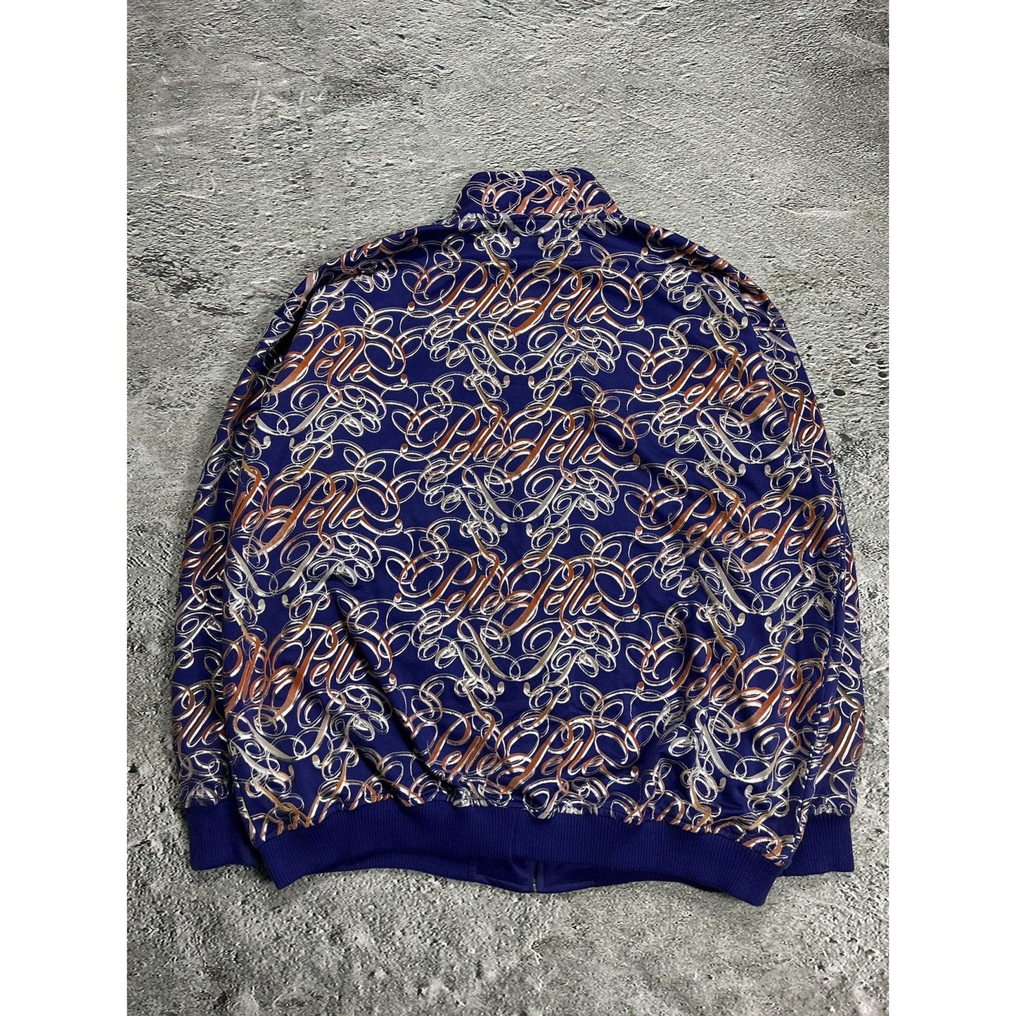 Pelle Pelle track jacket monogram big logo 90s purple Y2K
