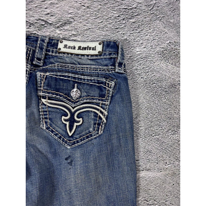 Rock Revival rhinestone jeans Y2K flared bootcut Jamila