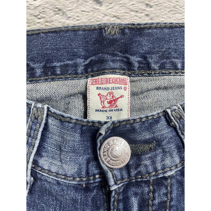 True Religion vintage blue jeans Ricky thick stitching Y2K