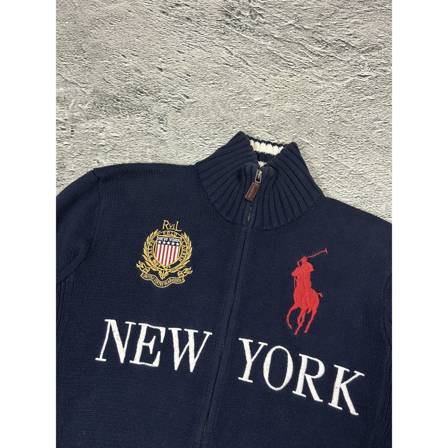 Chief Keef Polo Ralph Lauren zip sweater New York big pony
