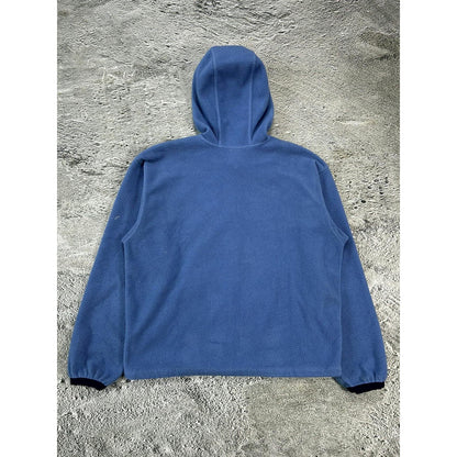 Nike fleece zip hoodie blue sherpa vintage 90s sweatshirt