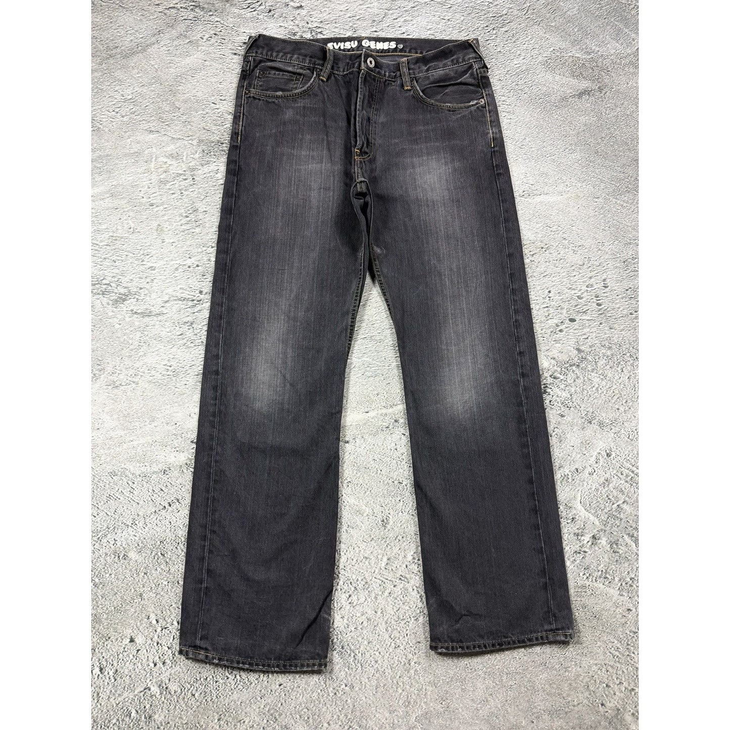 Evisu jeans vintage seagull logo grey / washed black
