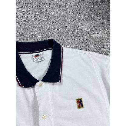 Nike Court vintage button-up polo T-shirt jersey 90s