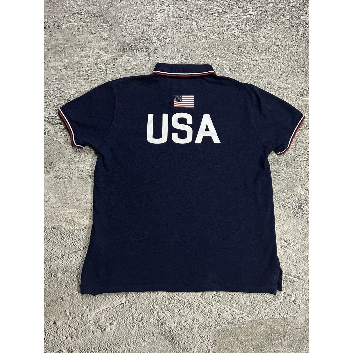 Chief Keef Polo Ralph Lauren vintage navy USA t-shirt