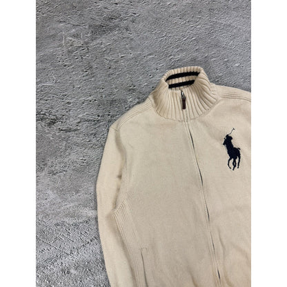 Chief Keef Polo Ralph Lauren zip sweater Beige Big Pony