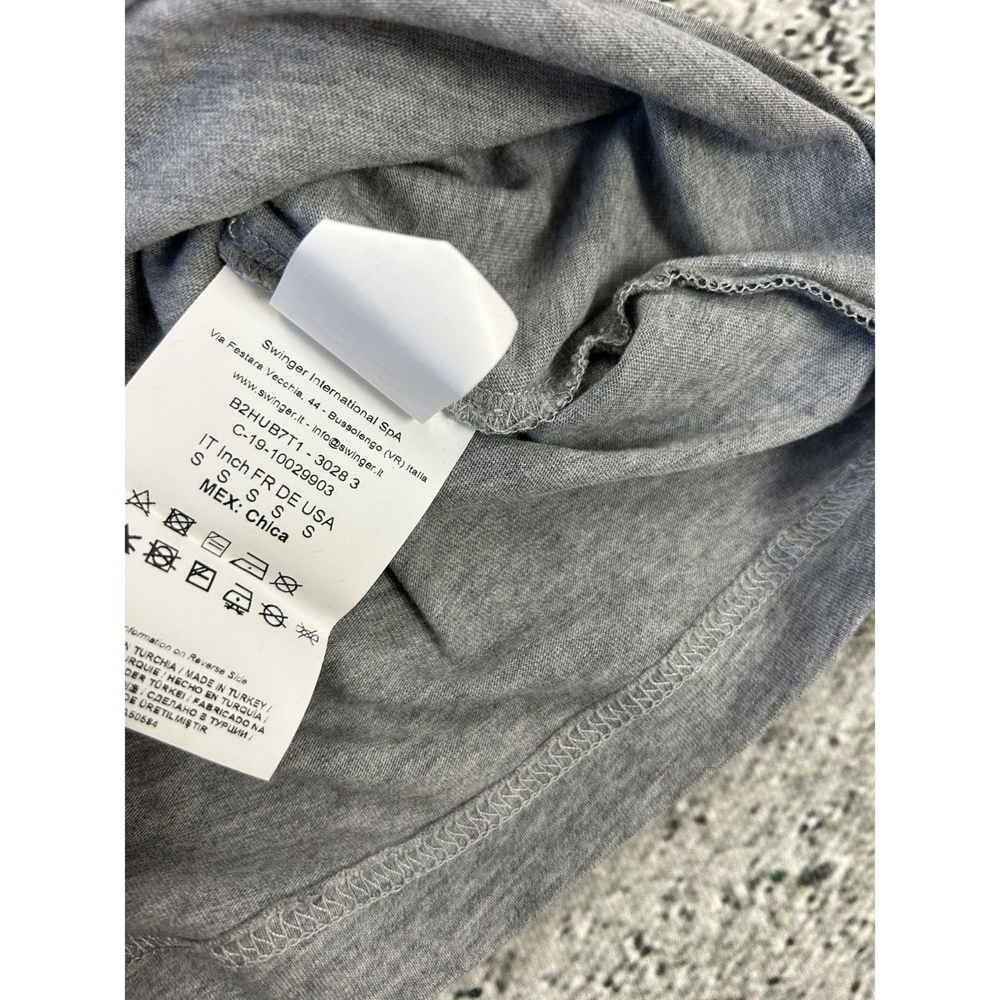Versace Jeans Couture t-shirt grey pink big logo