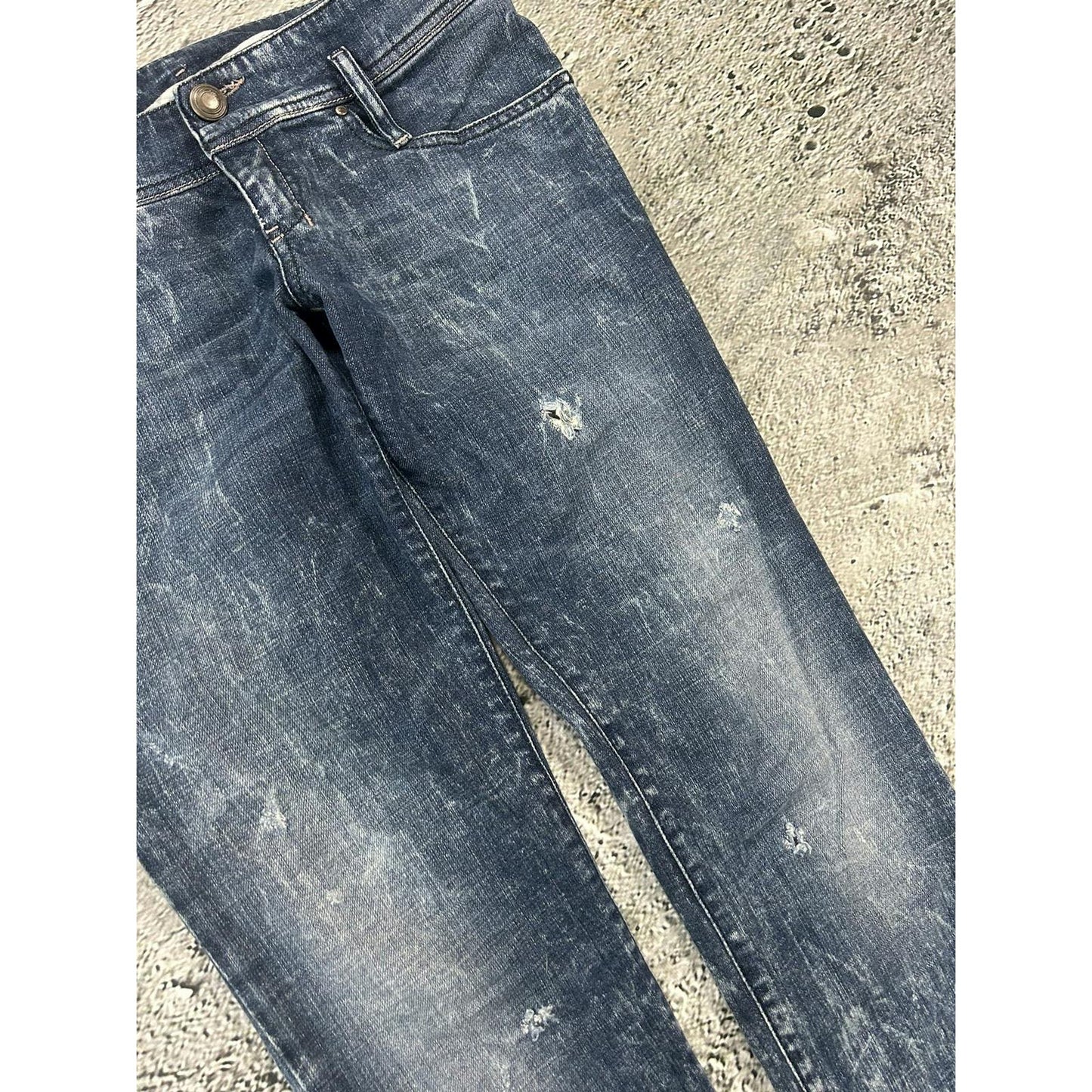 Diesel jeans vintage blue Matic Y2K slim marble low rise