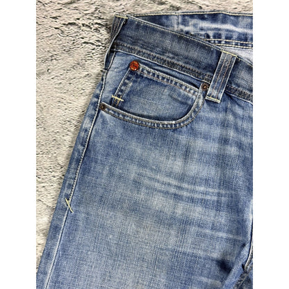 Evisu x Puma vintage baby blue jeans mint seagulls baggy
