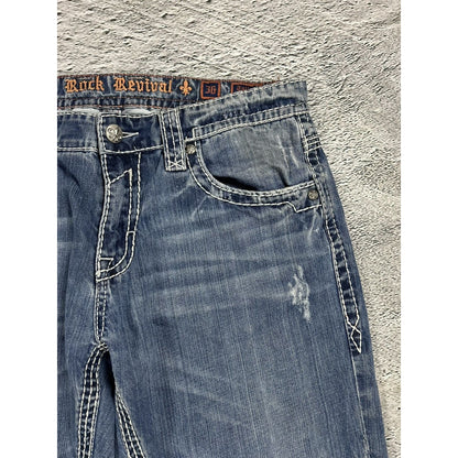 Rock Revival washed jeans Y2K relaxed Tallon