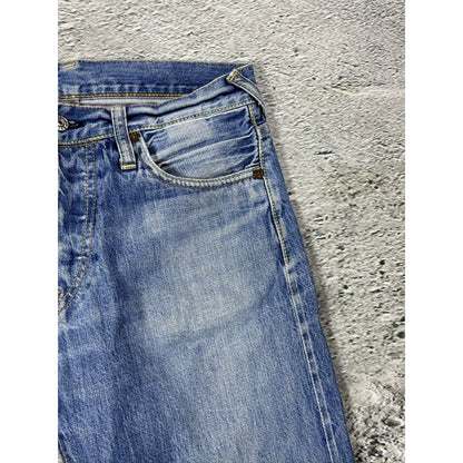 Evisu jorts seagulls embroidered logo vintage jeans shorts