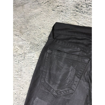 True Religion vintage jeans Waxed black painted Hedi
